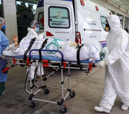Brazil reports 1,056 more COVID-19 deaths