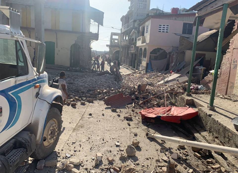 A powerful earthquake struck one morning