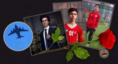 Zaki Anwari, a player from the national youth football team was among hundreds of young people who tried to leave the country by clinging to a US military plane. Anwari fell and died.