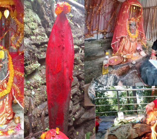 नेपाल के सिन्धुपाल्चोक में साक्षात महाकाली और साक्षात दिव्या देवी अस्त्र मूसल तलवार हैं [वीडियो संग]