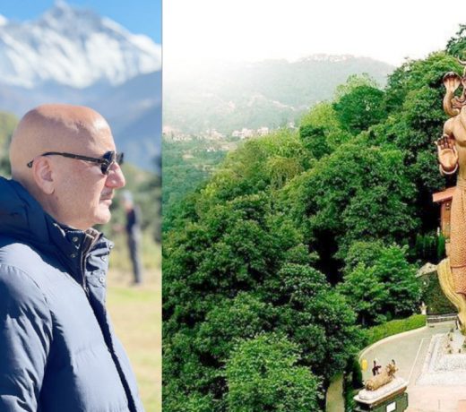 अनुपम खेर माउंट एवरेस्ट से लौट रहे थे कि उन्होंने शिव की एक अलौकिक मूर्ति देखी…
