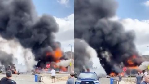 world plane crashes into homes killed many injured plane crash video