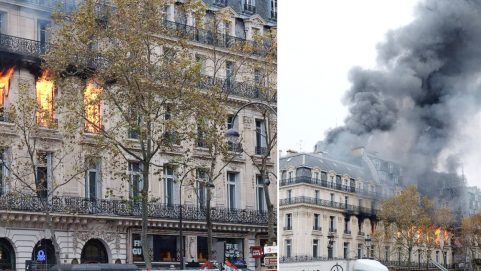 Fire breaks out near Place de L'Opera in central Paris
