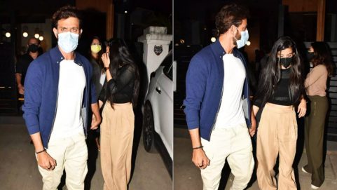 Hrithik Roshan seen holding hands with mystery woman is musician and actress Saba Azad; Watch