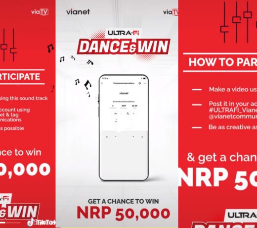 Vianet has launched a new tiktok challenge with a prize money of Rs. 50,000.