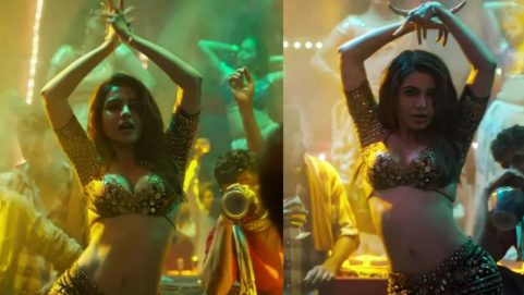 entertainmen samantha prabhu film puspha item number bts dance practice video 'Oo Antava Oo Oo' Full Video Song Pushpa Songs Allu Arjun Rashmika DSP Sukumar Samantha