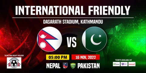 Nepal Pakistan international friendly football match