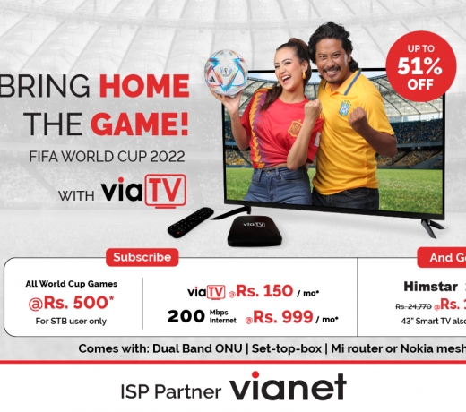 viaTV launches an exciting offer for the upcoming world cup