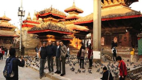 foreign tourist Hanuman Dhoka Durbar Area