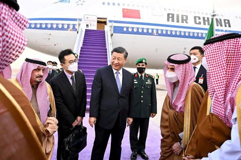 Chinese President Xi Jinping lands in Riyadh