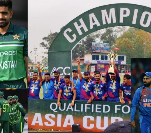 Asia Cup Cricket Nepal VS India-Pakistan : एशिया कप क्रिकेट में नेपाल 6 सितंबर को भारत और 9 सितंबर को पाकिस्तान से भिड़ेगा