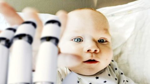 woman was conceived by a robot