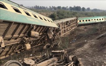 10 coaches of Hazara Express derail near Sindh