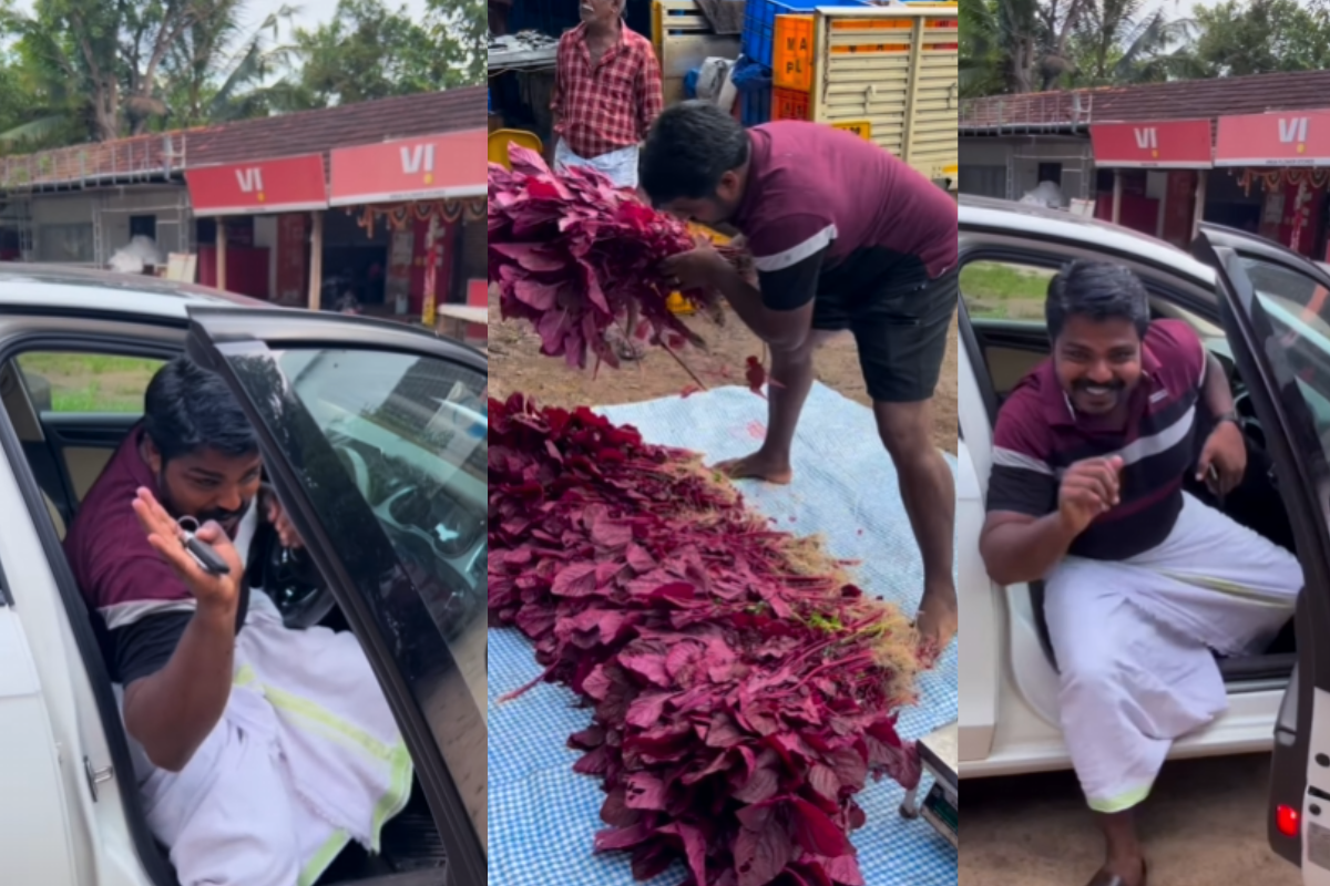 viral news story farmer selling spinach off audi a4 who is this hi fi farmer viral trending news