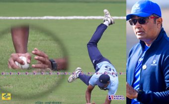 doubt for kushal bhurtel wicket indian wicket catch