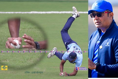 doubt for kushal bhurtel wicket indian wicket catch