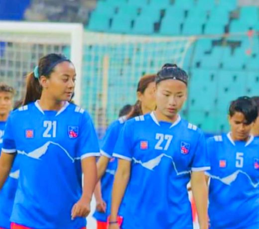 Nepal VS Jordan LIVE : WAFF महिला चैंपियनशिप मैच में जॉर्डन के खिलाफ नेपाल का पहला गोल