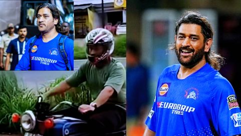 CSK out of IPL 2024 After MS Dhoni Spotted Riding Bike In Ranchi