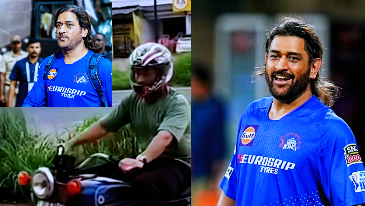 CSK out of IPL 2024 After MS Dhoni Spotted Riding Bike In Ranchi