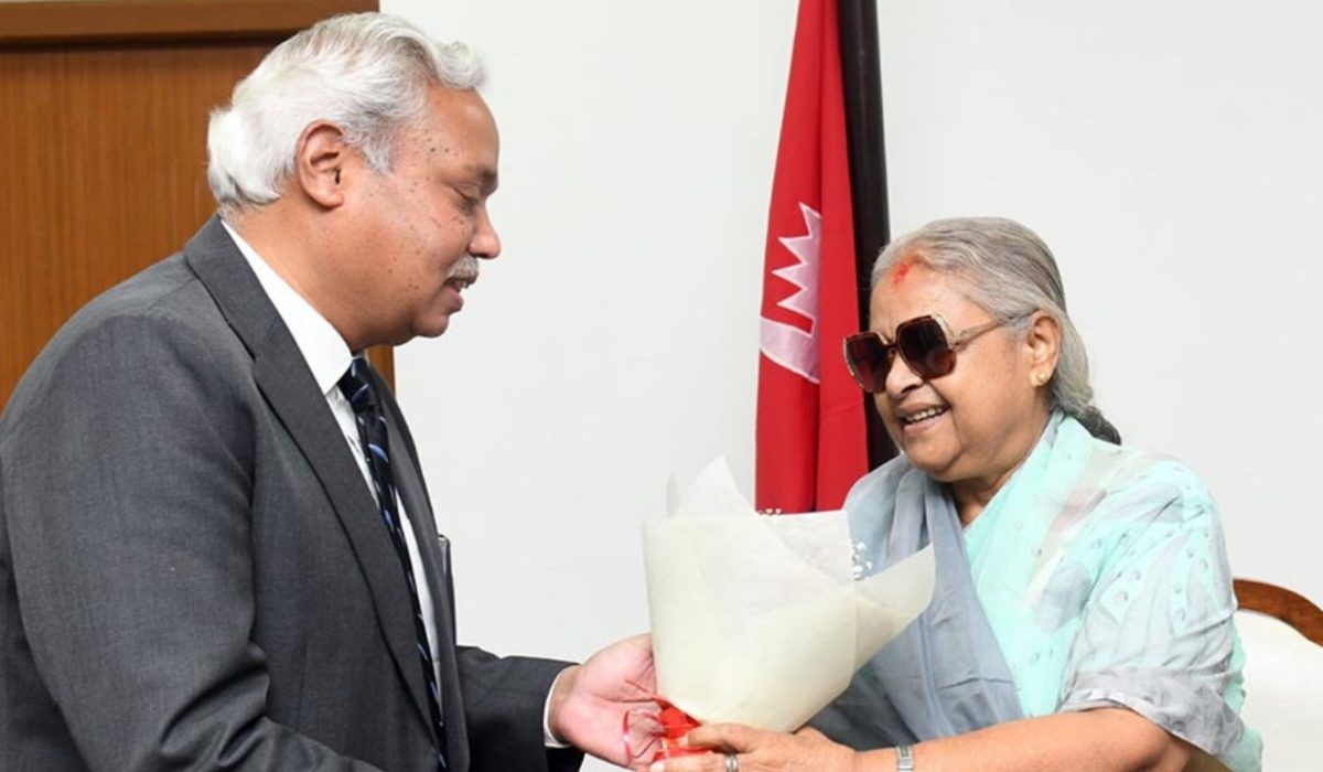 Indian Ambassador Naveen Srivastava Pays Courtesy Call on Prime Minister Sushila Karki