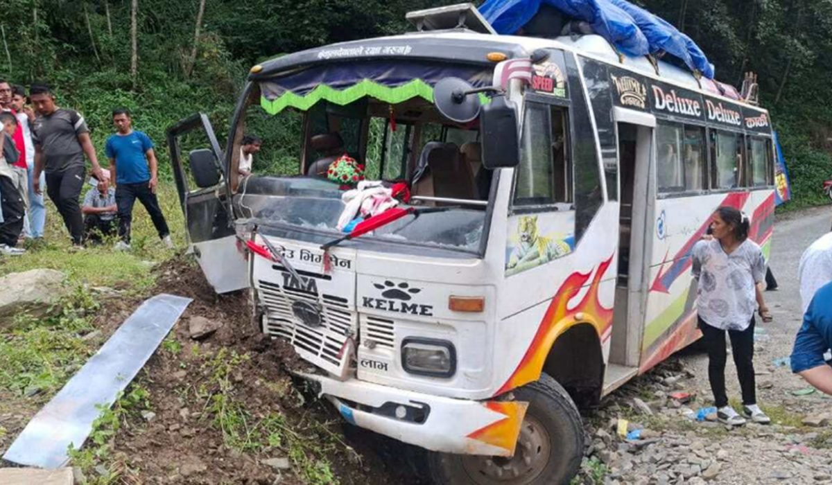 Bus accident on way to Kathmandu