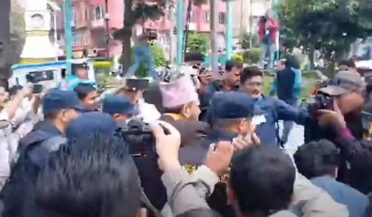 These are the three people arrested from Maitighar (with names)