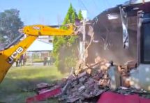 Bulldozer Action on Former Energy Minister Khadka’s Structure Built on Scout Land