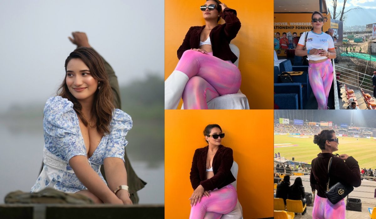 Model Monica Budhathoki Steals Spotlight at NPL Match, Fans Watch Her Instead of Cricket
