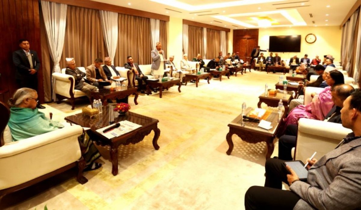 Who is in the Baluwatar all-party meeting? (With list)