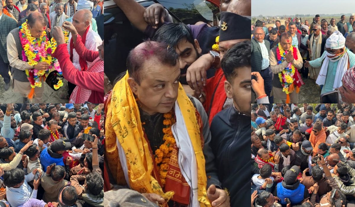 Gagan Thapa Draws Huge Crowd in Sarlahi (Photos)