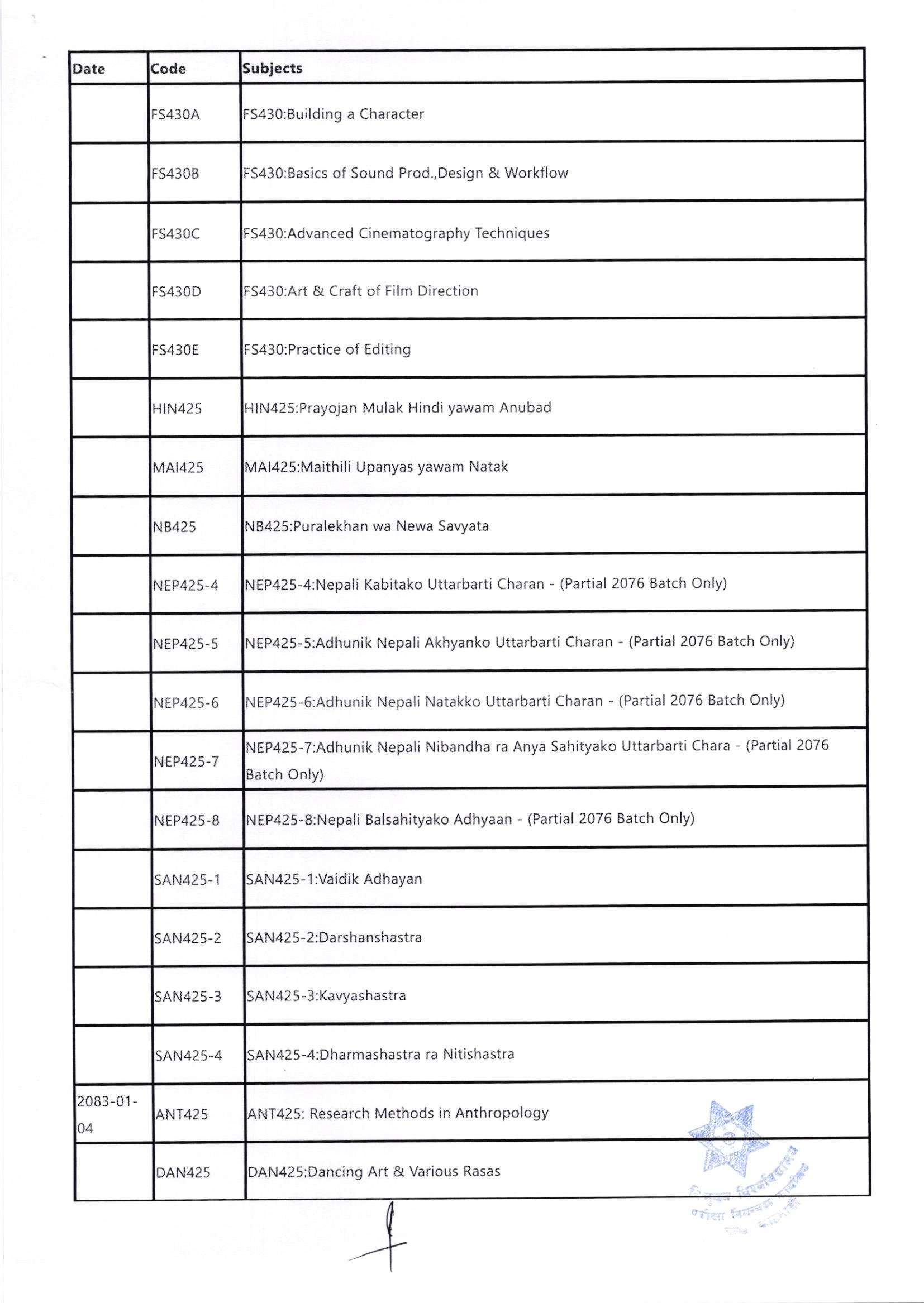 Tribhuvan University Publishes Exam Schedule 7 1771934809 00007