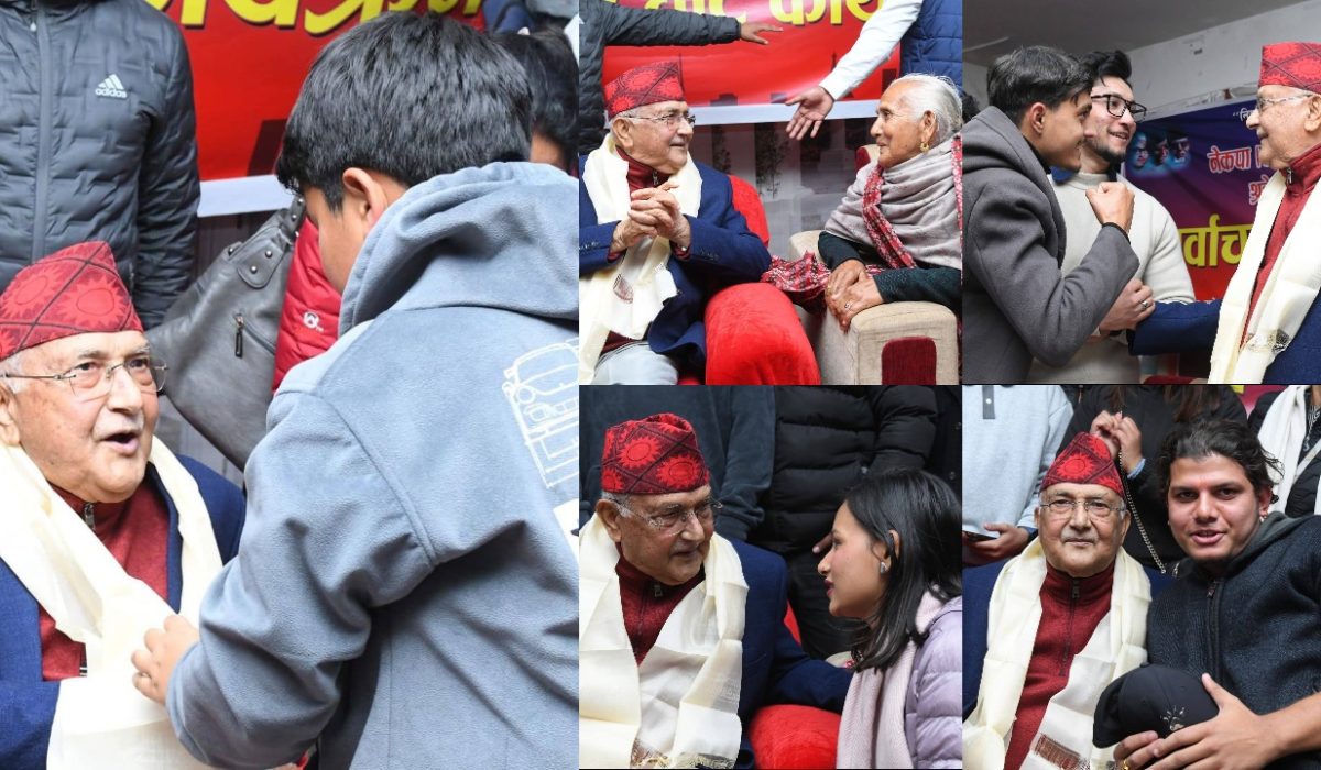 KP Oli meets with Jhapa voters (photos)