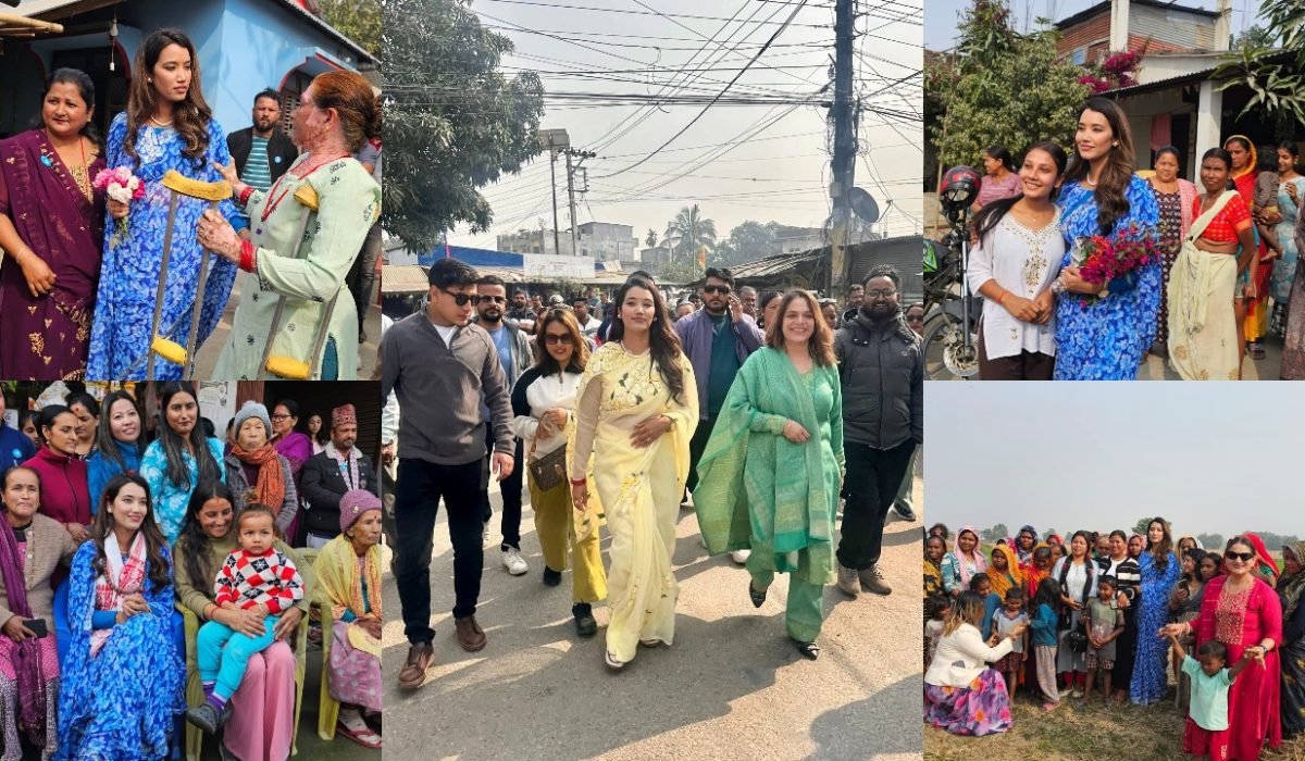 Sabina Kafle campaigning for Balen (Photos)