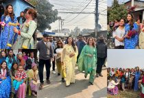 Sabina Kafle campaigning for Balen (Photos)