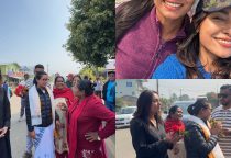 Anushka Shrestha with Sobita Gautam