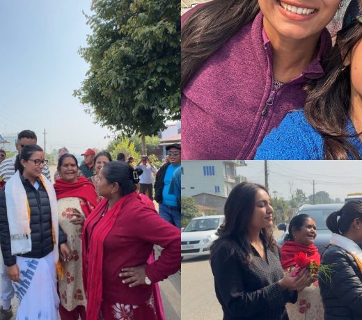 Anushka Shrestha with Sobita Gautam