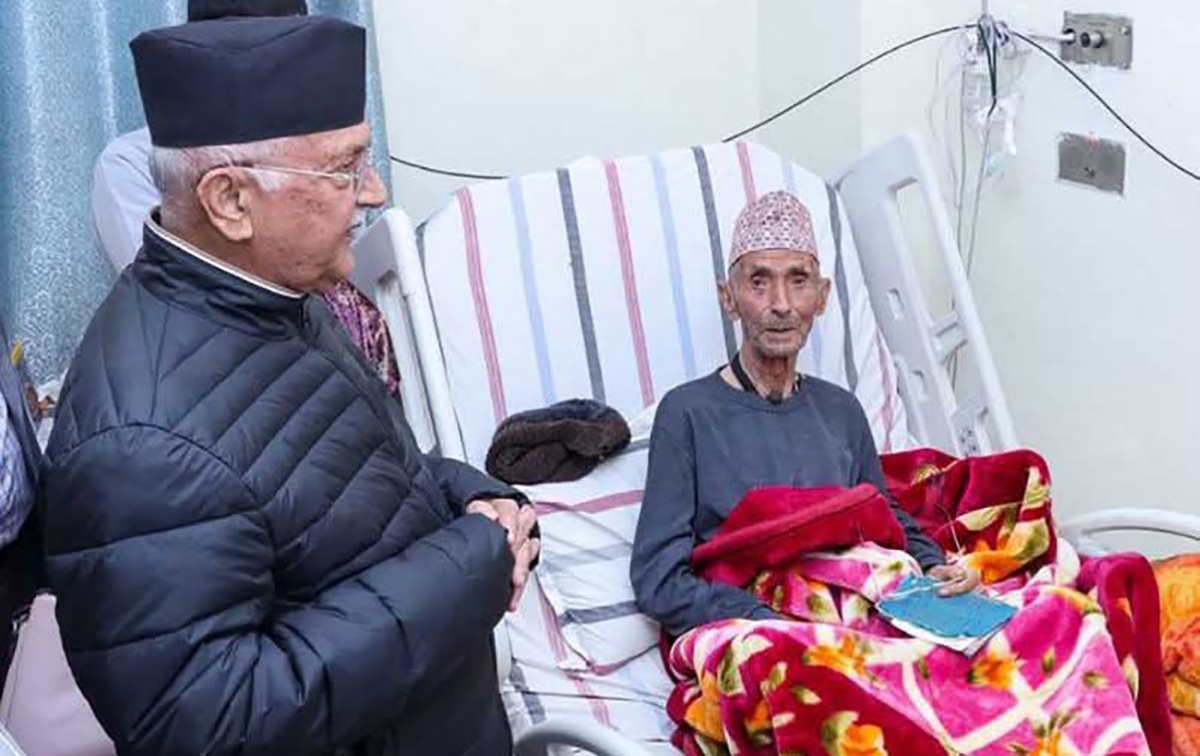 KP Oli Father